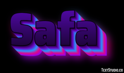 Safa Efeito de texto