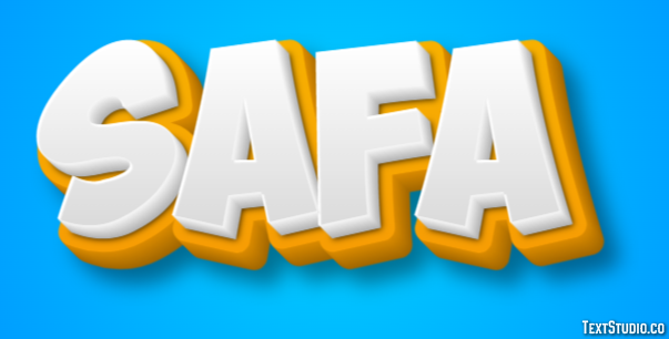 Safa Efeito de texto