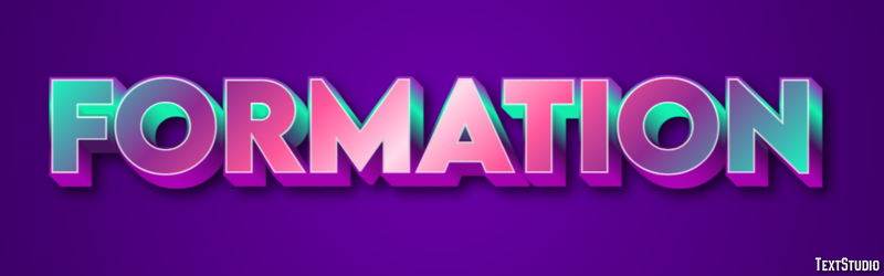 Formation Text Effect