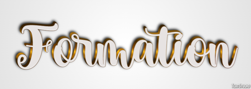 Formation Text Effect
