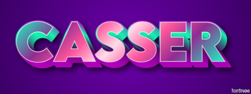 Casser Texteffekt