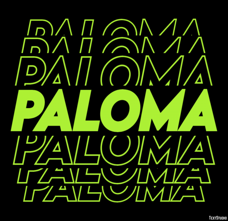 Paloma Efekt tekstowy