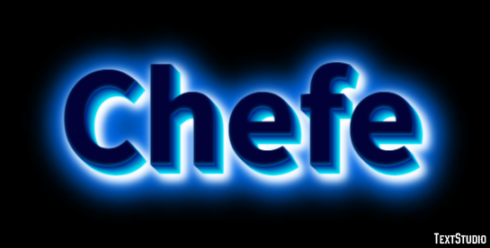 Chefe Efeito do texto