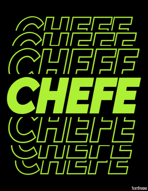 Chefe Efeito do texto
