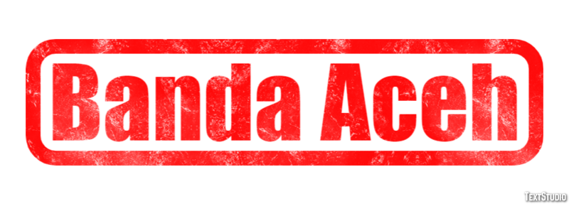 Banda Aceh Efecto de texto
