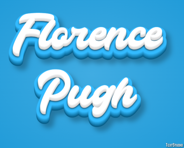 Florence Pugh Texteffekt