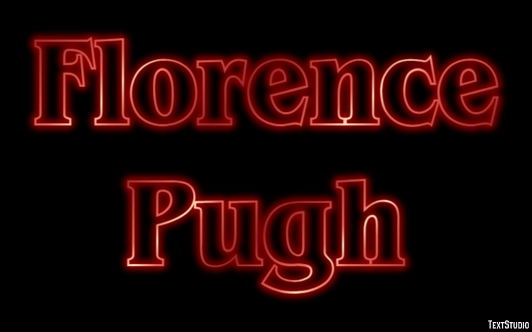 Florence Pugh Texteffekt