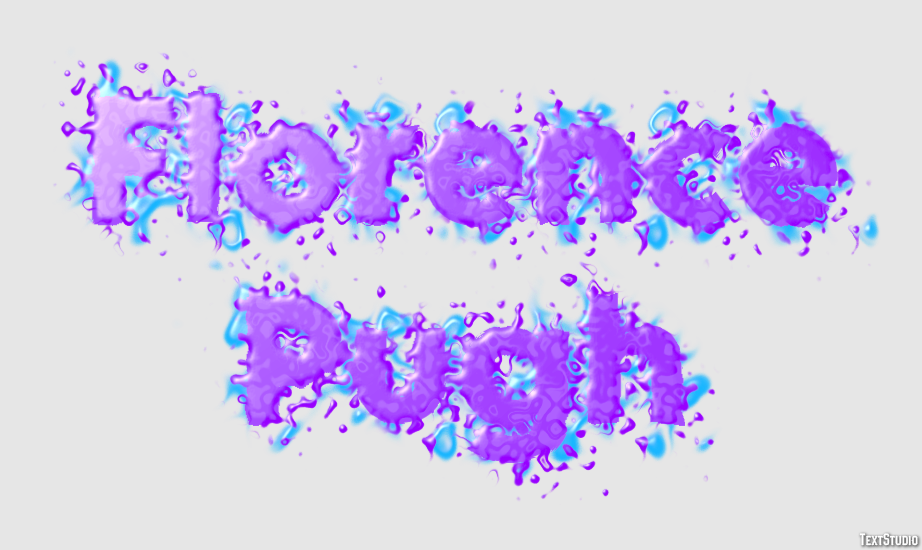 Florence Pugh Texteffekt