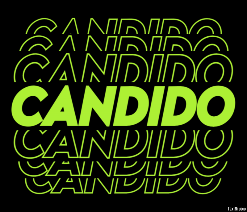 Candido Efecto de Texto