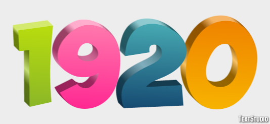 1920 Effet de Texte