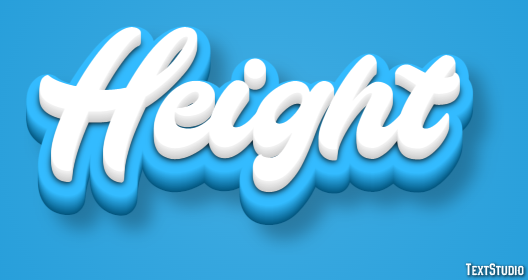 Height Text Effect