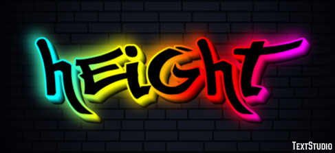 Height Text Effect