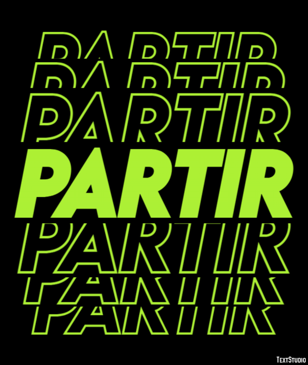 Partir Effet de Texte