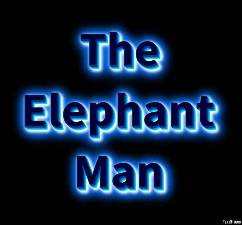 The Elephant Man Text Effect