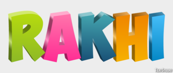 Rakhi Text Effect