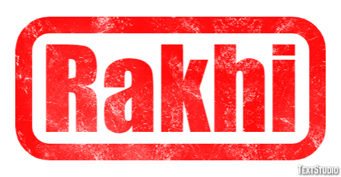Rakhi Texteffekt