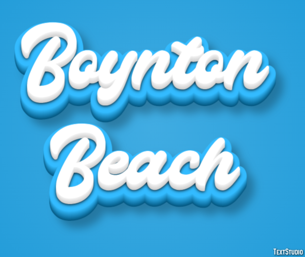 Boynton Beach Effetto testo