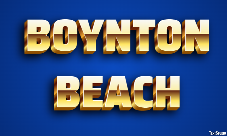 Boynton Beach Effetto testo