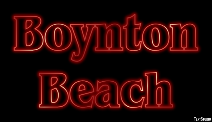 Boynton Beach Effetto testo