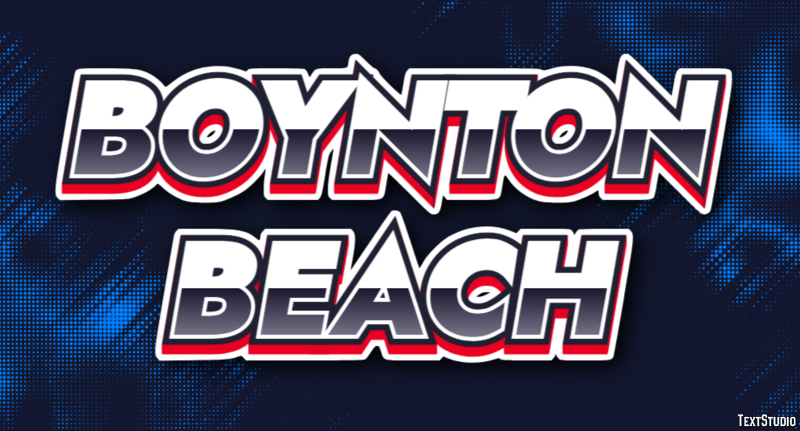 Boynton Beach Effetto testo