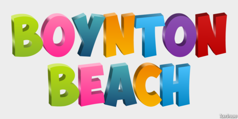 Boynton Beach Efekt tekstowy