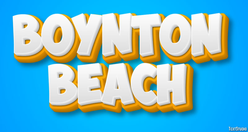 Boynton Beach Efekt tekstowy