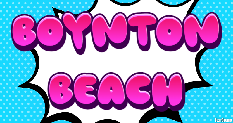 Boynton Beach テキスト効果