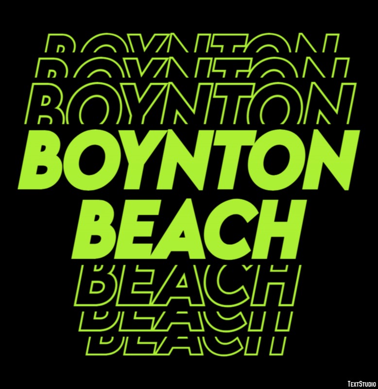 Boynton Beach Effetto testo