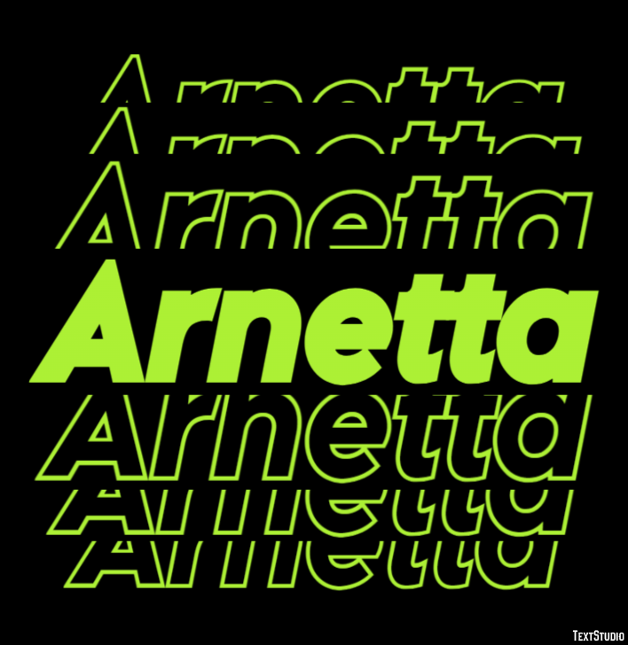 Arnetta Effetto testo