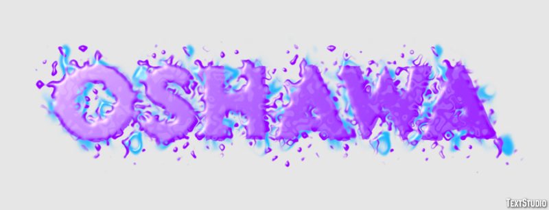 Oshawa テキスト効果