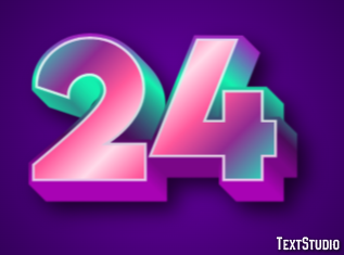 24 Эффект текста