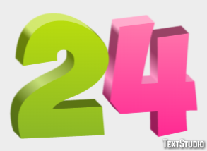 24 Эффект текста