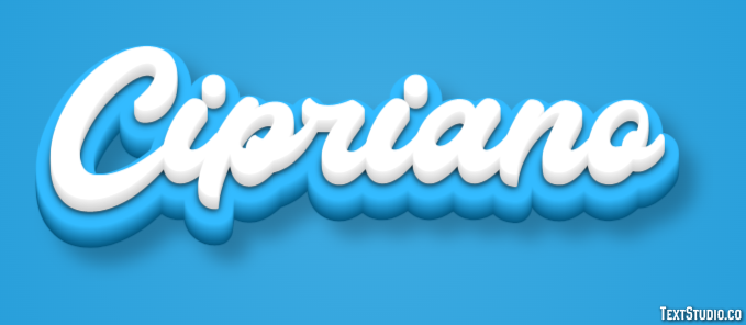 Cipriano Effetto testo
