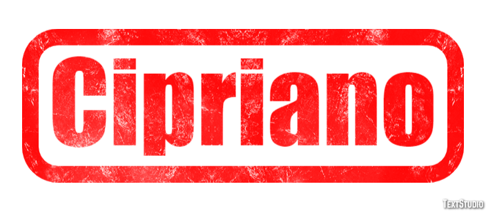 Cipriano Effetto testo