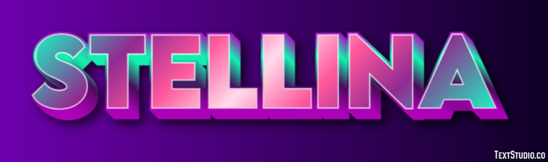 Stellina Effetto testo
