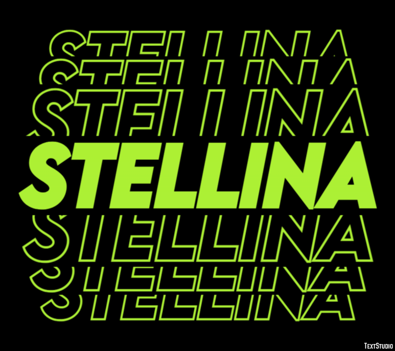 Stellina Effetto testo