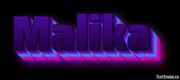Malika Эффект текста