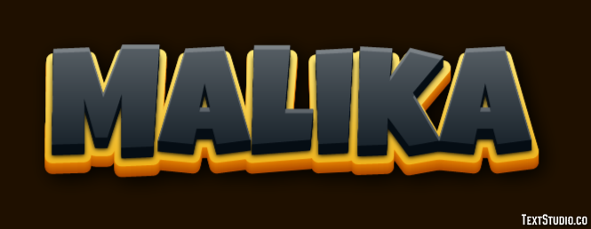 Malika Эффект текста