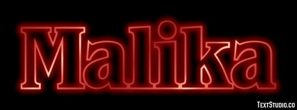 Malika Эффект текста