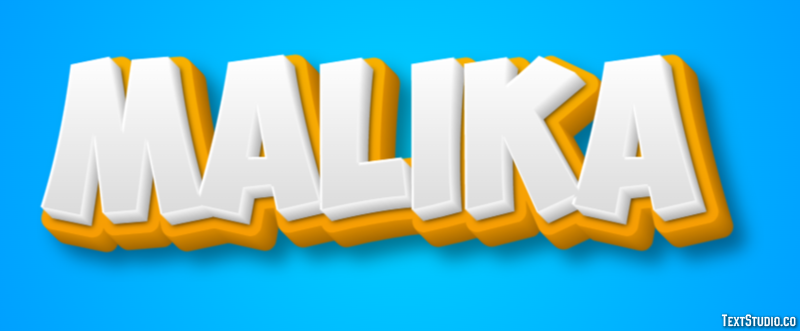 Malika Эффект текста