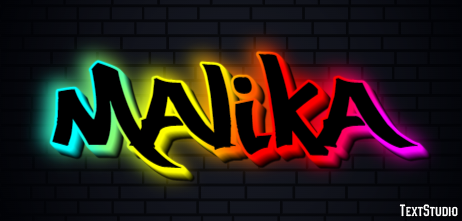 Malika Эффект текста