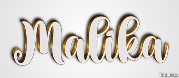Malika Эффект текста