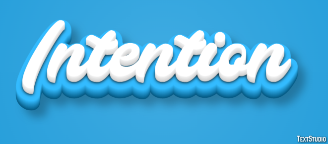 Intention Text Effect
