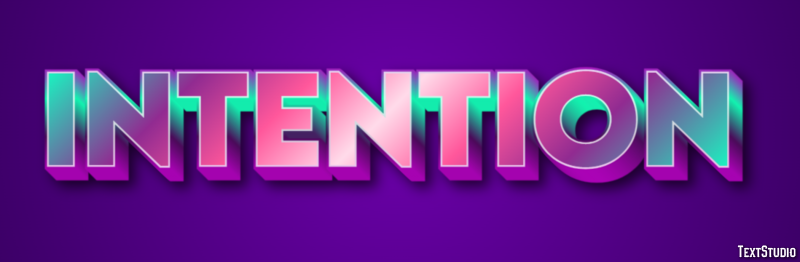 Intention Text Effect