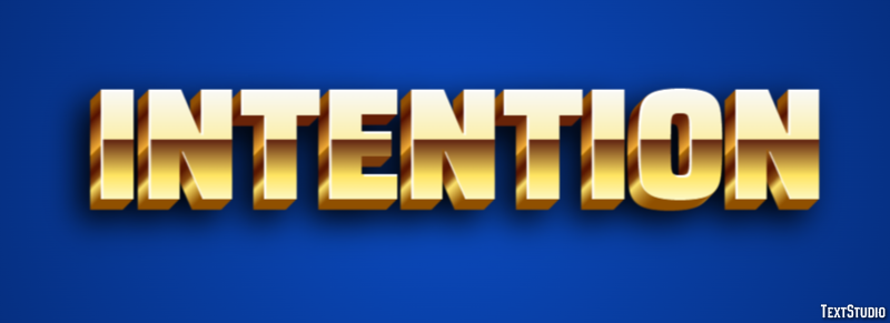 Intention Text Effect