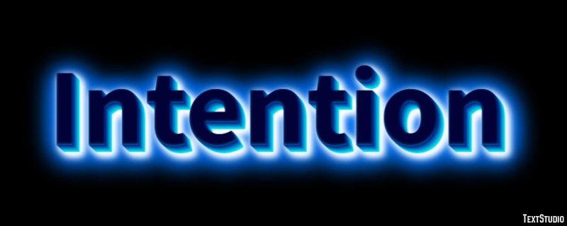 Intention Text Effect