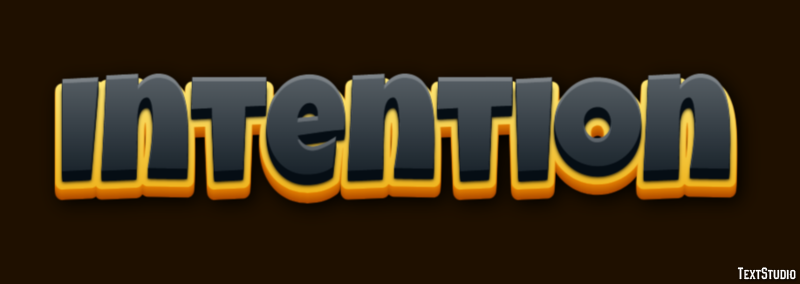 Intention Text Effect