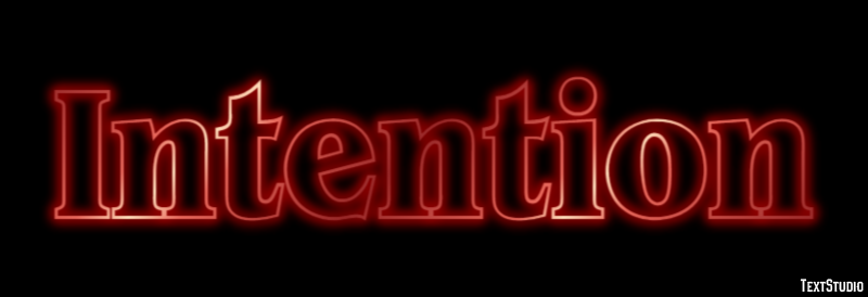 Intention Text Effect