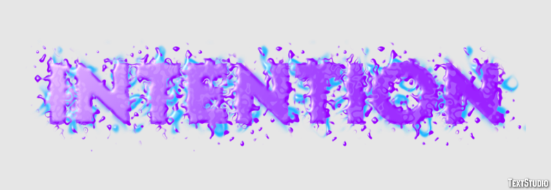 Intention Text Effect