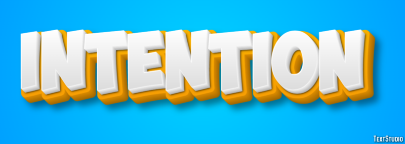 Intention Tekst Effect